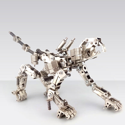 415Pcs 2in1 Metal Deformable Lion Mecha Puzzle Assembly Model Building Kit Age 14+