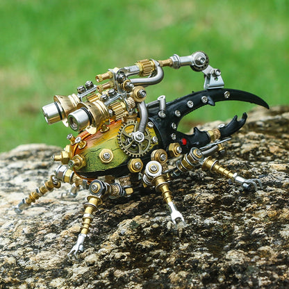 417Pcs Metal 3D DIY Mechanical Assembly Eastern Dynastes Tityus Insect Model Kit