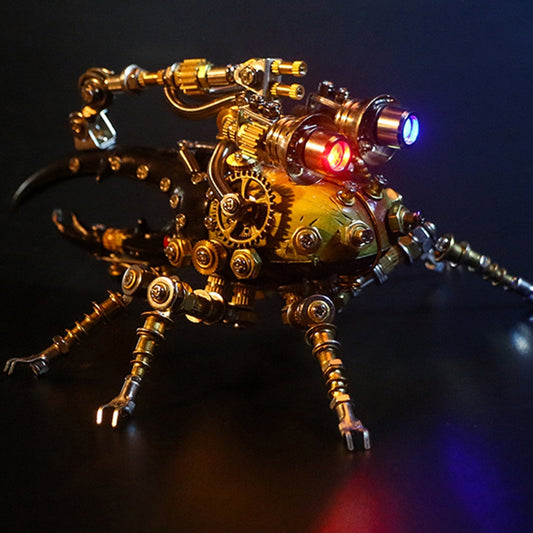 417Pcs Metal 3D DIY Mechanical Assembly Eastern Dynastes Tityus Insect Model Kit