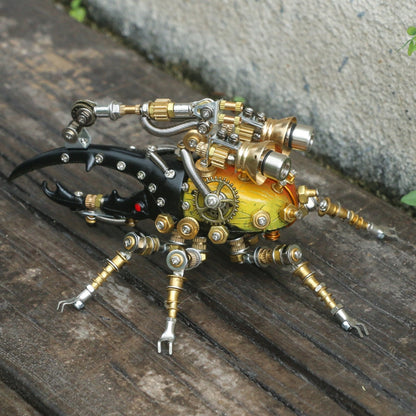 417Pcs Metal 3D DIY Mechanical Assembly Eastern Dynastes Tityus Insect Model Kit