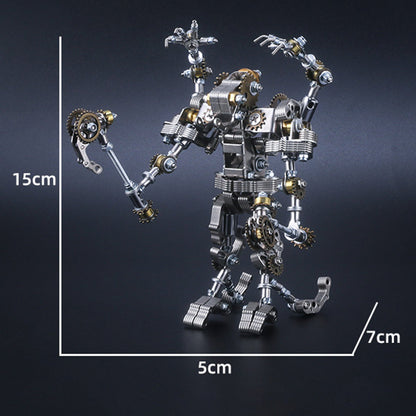 434Pcs Mecha Priest with Cog Axe DIY 3D Metal Assembly Model Kit 2-in-1 Phone Holder