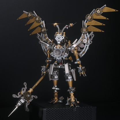 4pcs Assembly DIY Metal 3D Oriental Ancient Fighting Soldier Mecha Figure Team Model Kit Adult