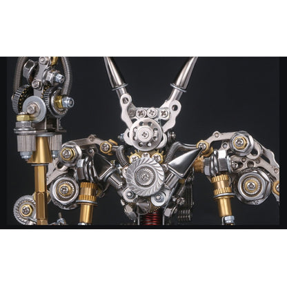 4pcs Assembly DIY Metal 3D Oriental Ancient Fighting Soldier Mecha Figure Team Model Kit Adult