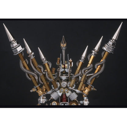 4pcs Assembly DIY Metal 3D Oriental Ancient Fighting Soldier Mecha Figure Team Model Kit Adult