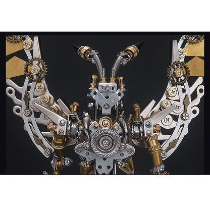 4pcs Assembly DIY Metal 3D Oriental Ancient Fighting Soldier Mecha Figure Team Model Kit Adult