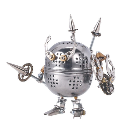 4pcs Set 3D Assembly Mini Mecha Soldier Figure DIY Metal Mechanical Puzzle Model Kit Toys