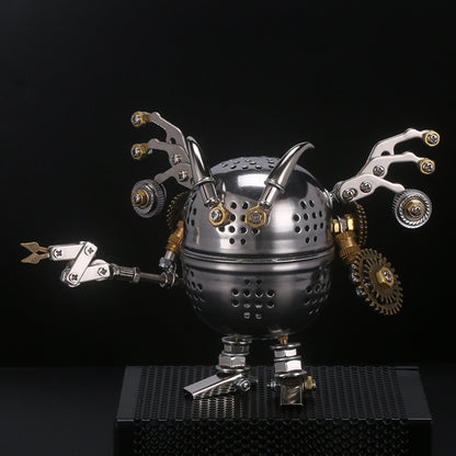 4pcs Set 3D Assembly Mini Mecha Soldier Figure DIY Metal Mechanical Puzzle Model Kit Toys
