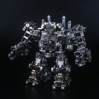 521Pcs 2in1 Multi-funtional Metal Snipper Mecha Soldier 3D Model Building Kit Assembly Phone Holder