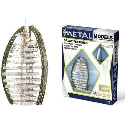 552Pcs 3D Metal Dubai hotel Model Building Kit