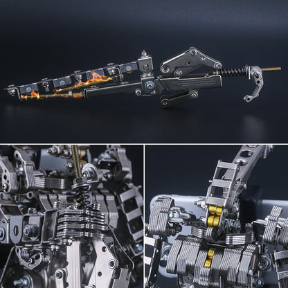 638Pcs Blade Master Metal War Assault Mecha Assembly Model Kit Phone Holder 2in1