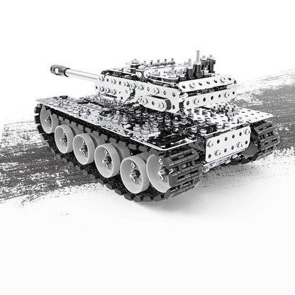 843Pcs 3D Scew Metal Mechanical Military Tank Model Kit Assembly Puzzle Toy