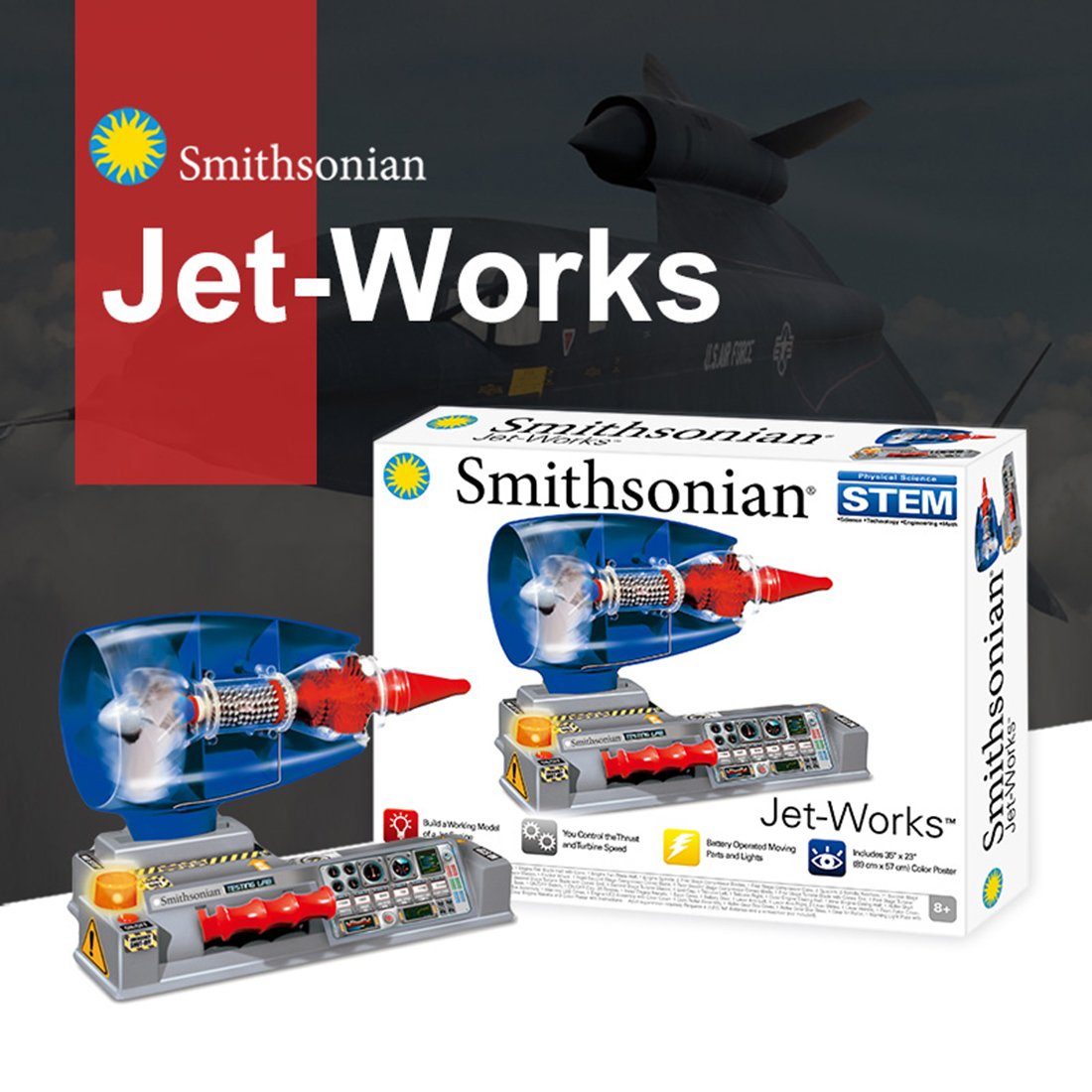 Assemble Stimulation DIY Aviation Turbo Turbine Jet Engine Electric Model Kit STEM Science Toy