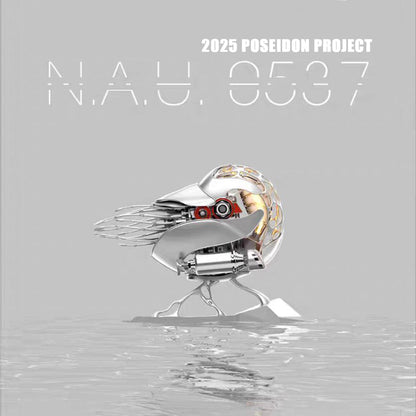 اصنع بنفسك طقم Nautilus ميكانيكي حركي ثلاثي الأبعاد معدني عالي الجودة مع إضاءة، اطلب مسبقًا