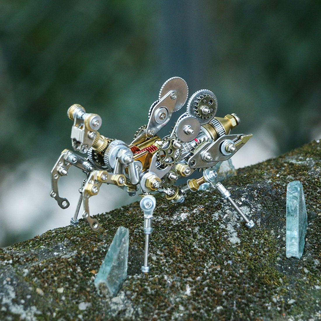 DIY Metal Mechanical Prayer Mantis  Insect Puzzle 3D Assembly Model Kit