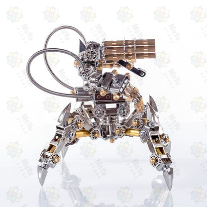DIY Stainless Steel 3D Puzzle Magnetic Chaser Mecha Model without Speaker