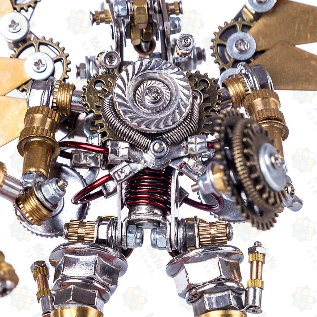 Golden Mechanical Angel DIY Metal 3D Assembly Puzzle Toys