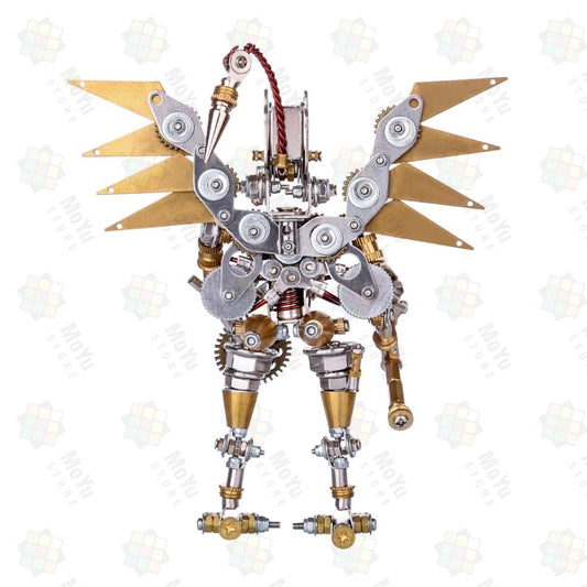 Golden Mechanical Angel DIY Metal 3D Assembly Puzzle Toys