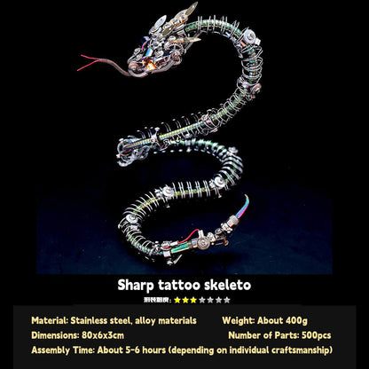 مجموعة نموذج ثعبان ميكانيكي معدني ثلاثي الأبعاد من Legendary Serpent، 500 قطعة، متوفرة للطلب المسبق
