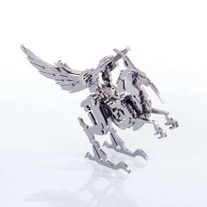 DIY 3D Puzzle Toy Assembly Little Unicorn Tiger With Wing Model for Home Decor