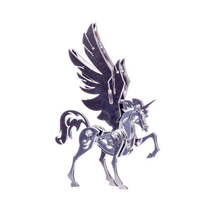 DIY 3D Puzzle Toy Assembly Little Unicorn Tiger With Wing Model for Home Decor