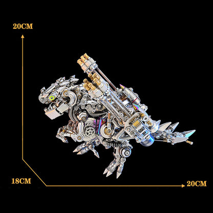 Miniature T Rex Dinosaur Cyberpunk 3D Metal Puzzes for Adults 1110+PCS