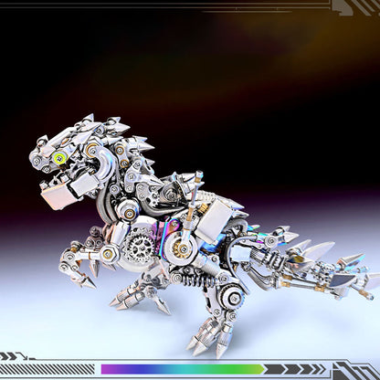 Miniature T Rex Dinosaur Cyberpunk 3D Metal Puzzes for Adults 1110+PCS