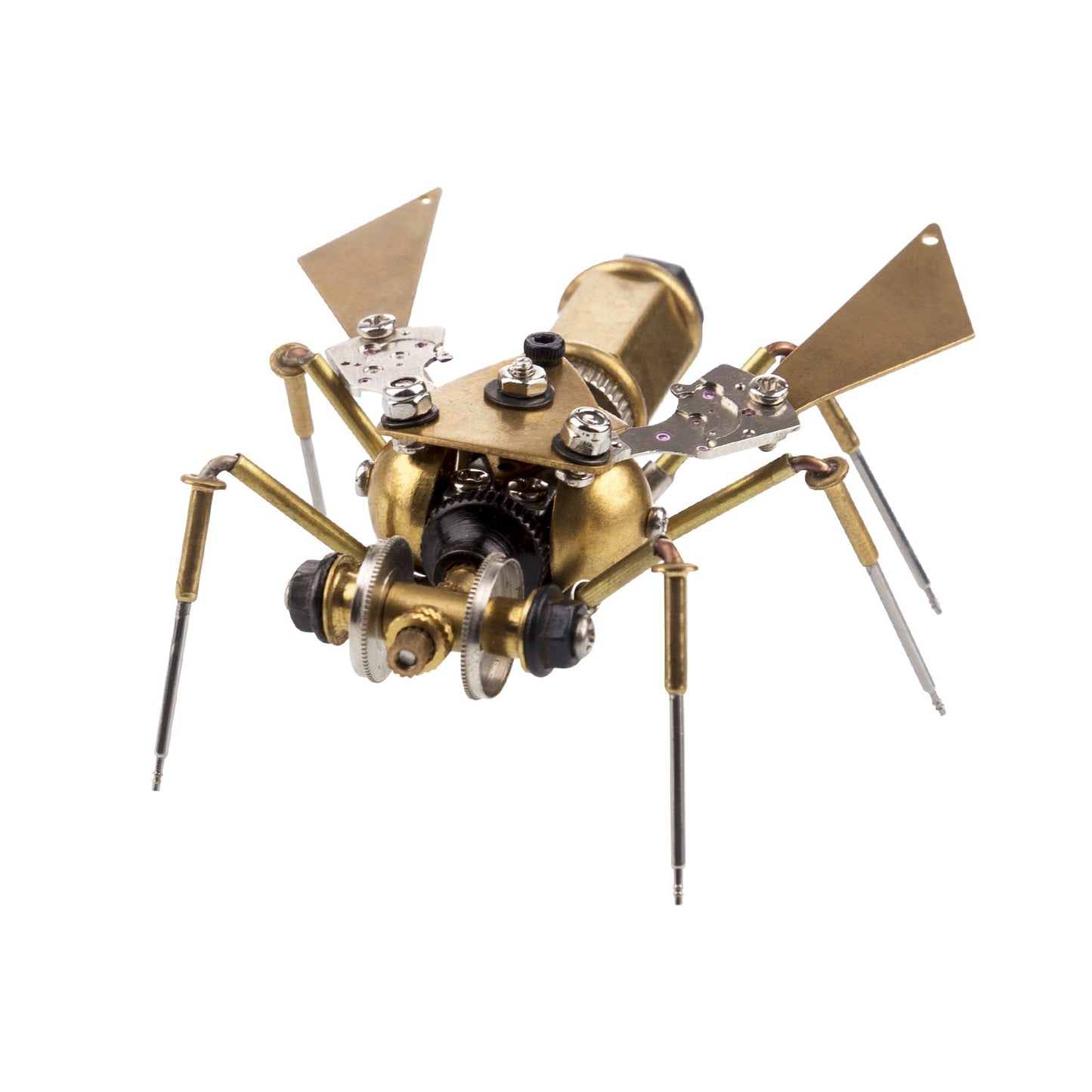 Insectos Steampunk en 3D, bichos de metal, mosquitos, tijeretas, abejas, maquetas, gadgets