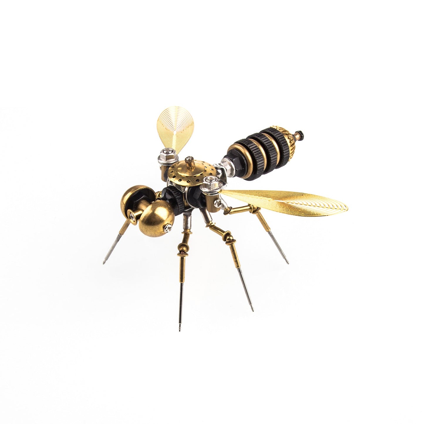 Insectos Steampunk en 3D, bichos de metal, mosquitos, tijeretas, abejas, maquetas, gadgets