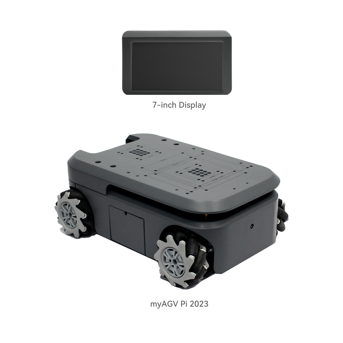 Elephant Robotics myAGV 2023 PI - Mobile Chassis Autonomous Navigation Raspberry Pi Robot Kit 2D/3D Mapping, Smart 4-Wheel Drive Vehicle with Gamepad
