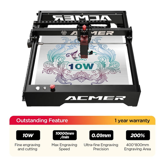 Official Refurbished-ACMER P1 10W Laser Engraver Cutting Machine
