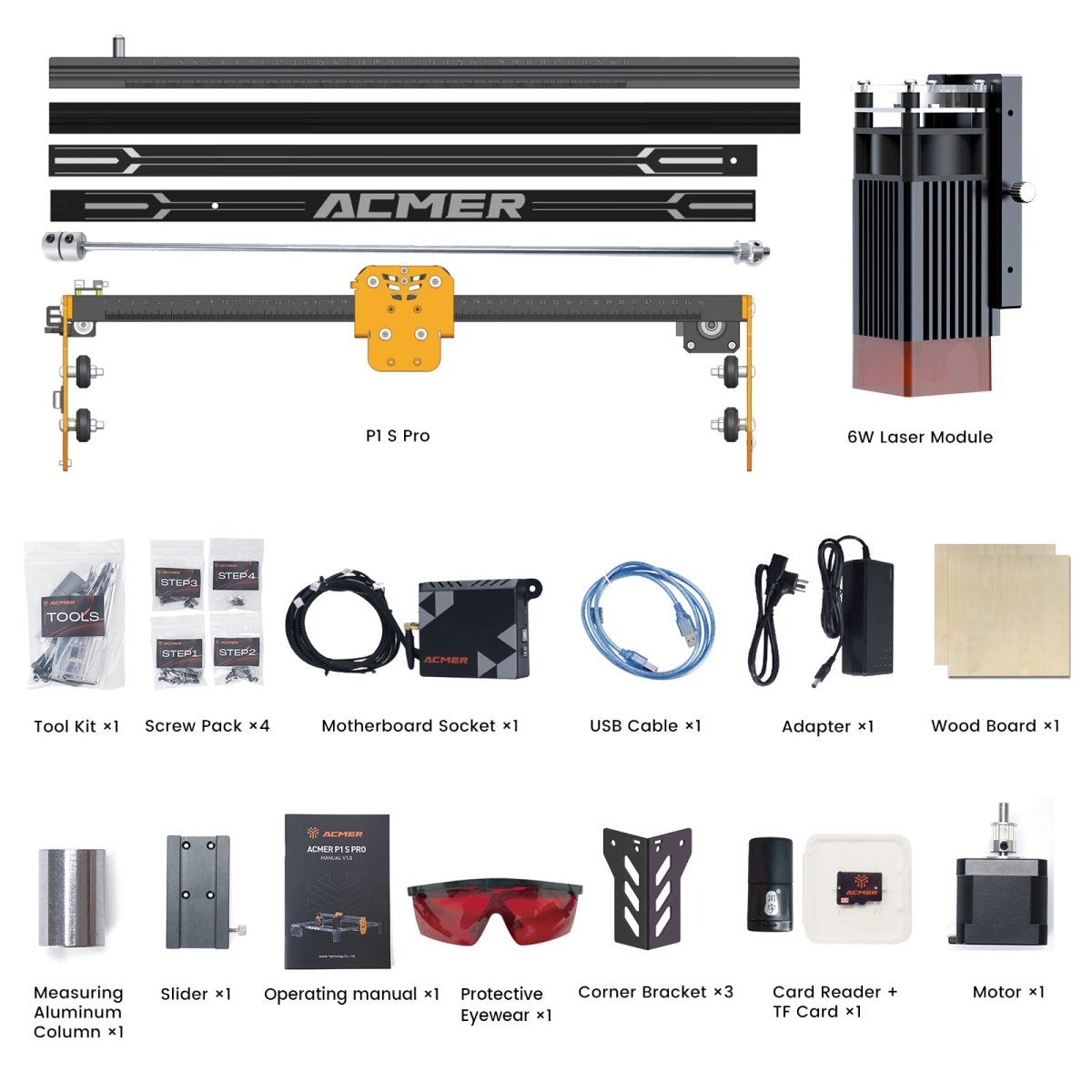 Official Refurbished-ACMER P1 S pro 6w Laser Engraver Machine