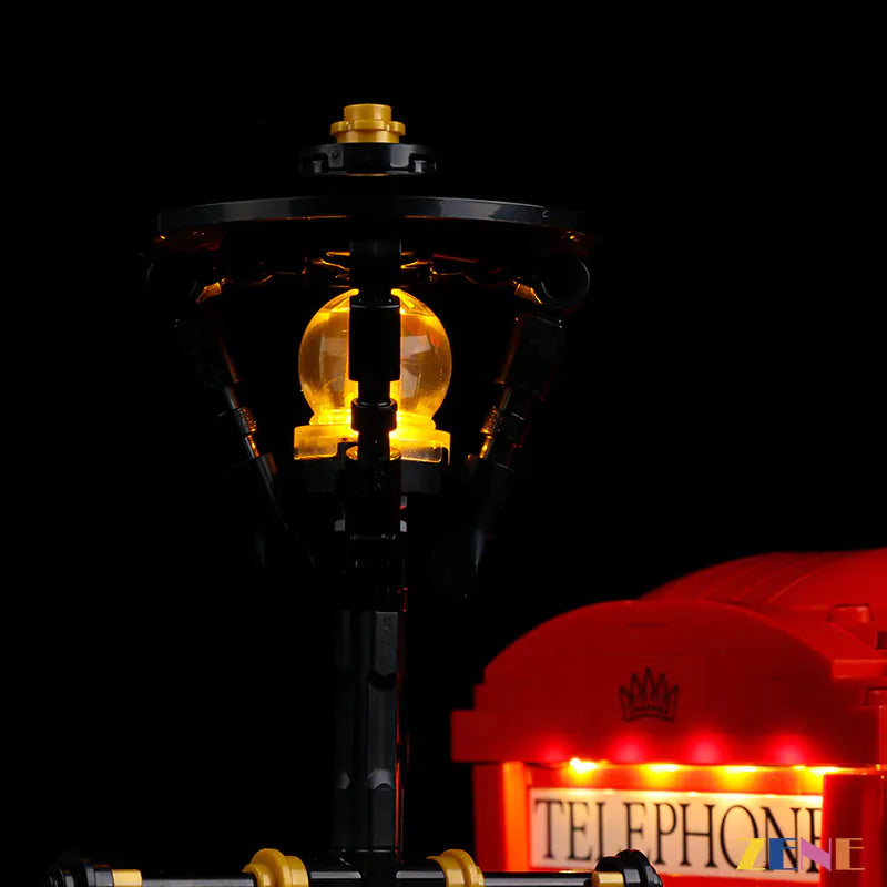 Light Kit for LEGO Red London Telephone Box #21347