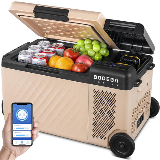 BODEGAcooler Small Portable Refrigerator 20/25QT With Wheels