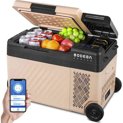 BODEGAcooler Small Portable Refrigerator 20/25QT With Wheels