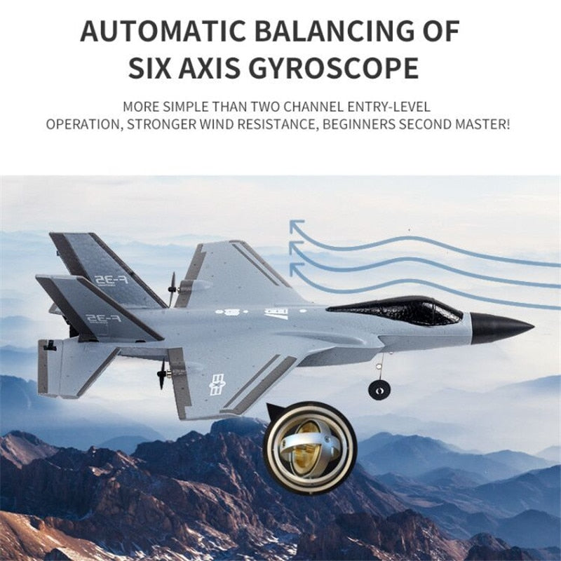 RC Plane FX935 F35 Fighter 2.4G 4CH EPP RC Airplane 315mm Wingspan RTF Glider Toys
