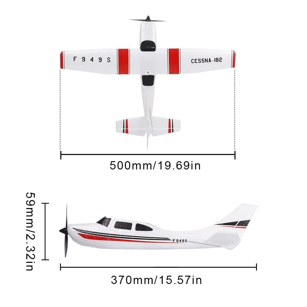 RC Plane WLtoys F949S 3CH 2.4G Cessna-182 EPP RC Plane RTF Outdoor Glider Toys
