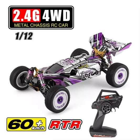 WLtoys 124019 4WD RC Car High Speed 60km/h 1:12 Metal Chassis Off-Road Climbing Drift Car Toys