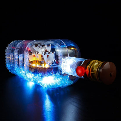 Kit de iluminación LEGO Barco en una botella n.° 21313