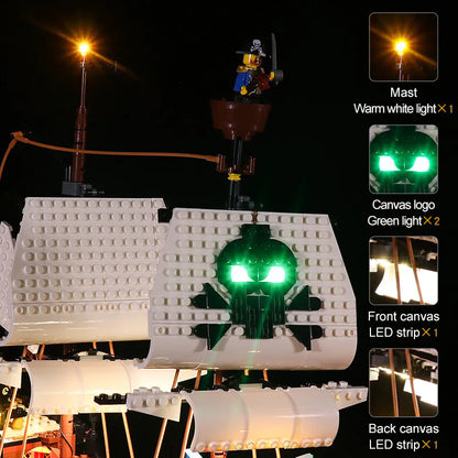 Kit de iluminación LEGO Barco Pirata n.° 31109