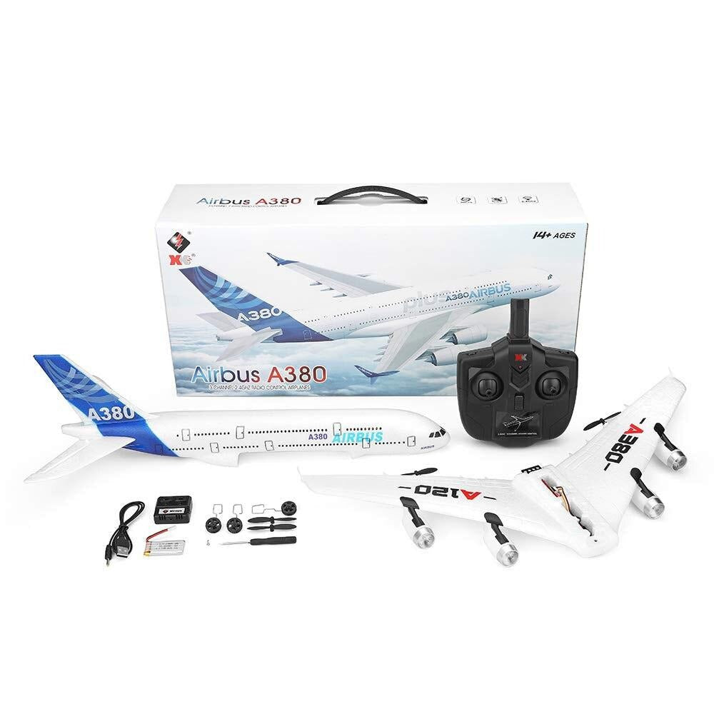 RC Plane WLtoys XK A120 Airbus A380 Model 2.4G 3CH EPP RC Airplane Fixed-Wing RTF RC Glider Toys