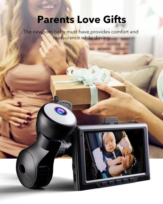 Redtiger 1080P Full-Color Night Vision Rear Facing Baby Monitor