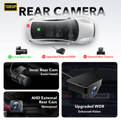 4K Front and Rear Dash Cam For Cars 5G WIFI Car Security Camera F7N Series