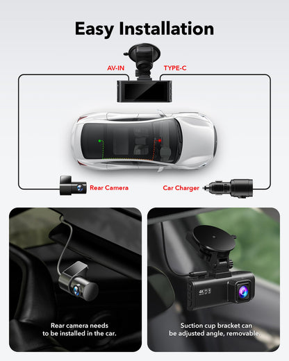 Redtiger F7NP 4K Front Rear Dash Cam