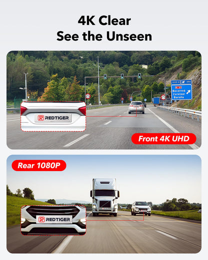 Redtiger F7NP 4K Front Rear Dash Cam