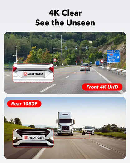 F7NP 4K Front and Rear Dash Cam