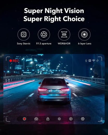 F7NP 4K Front and Rear Dash Cam