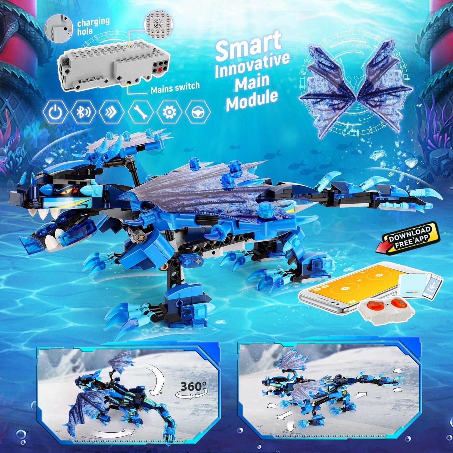 Sillbird Hurricane Dragon Building Robot
