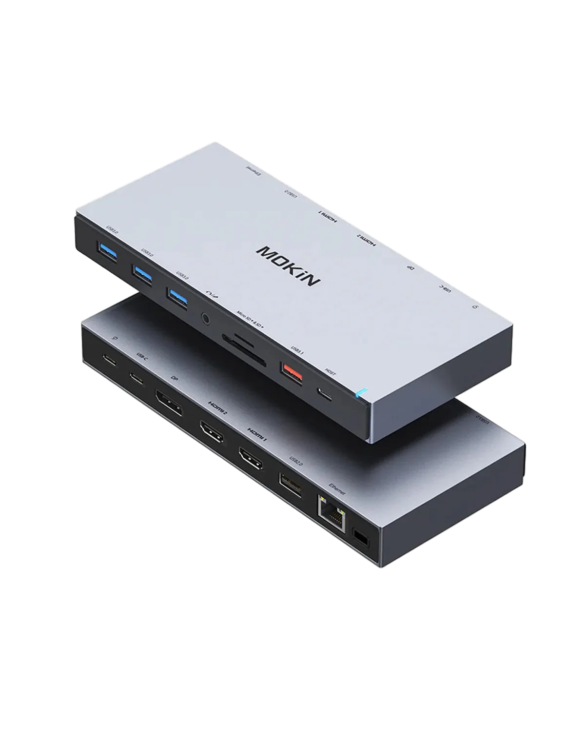 MOKiN 15 IN 1 USB-C Docking Station 3 Monitors With 2 HDMI