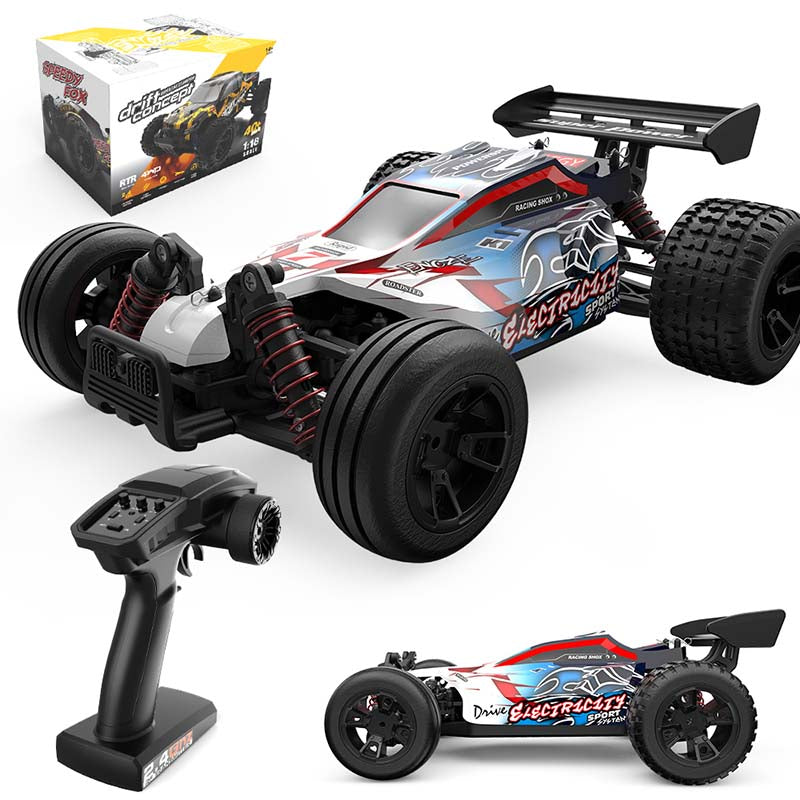 Coche RC 1:18 sin escobillas a escala real, coche todoterreno de alta velocidad, escalada, 4x4, coche RC de deriva impermeable