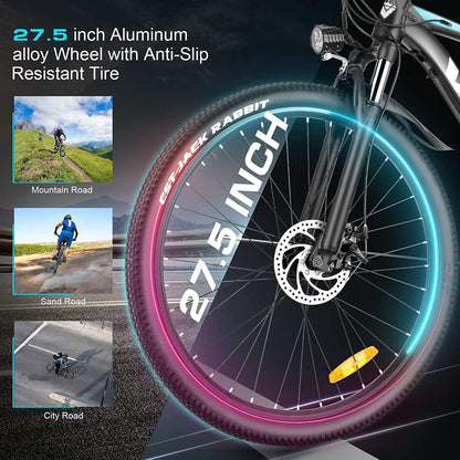 VIVI H7UL 27.5" High-Step Off Road Electric Mountain Bike UL2849 Certified